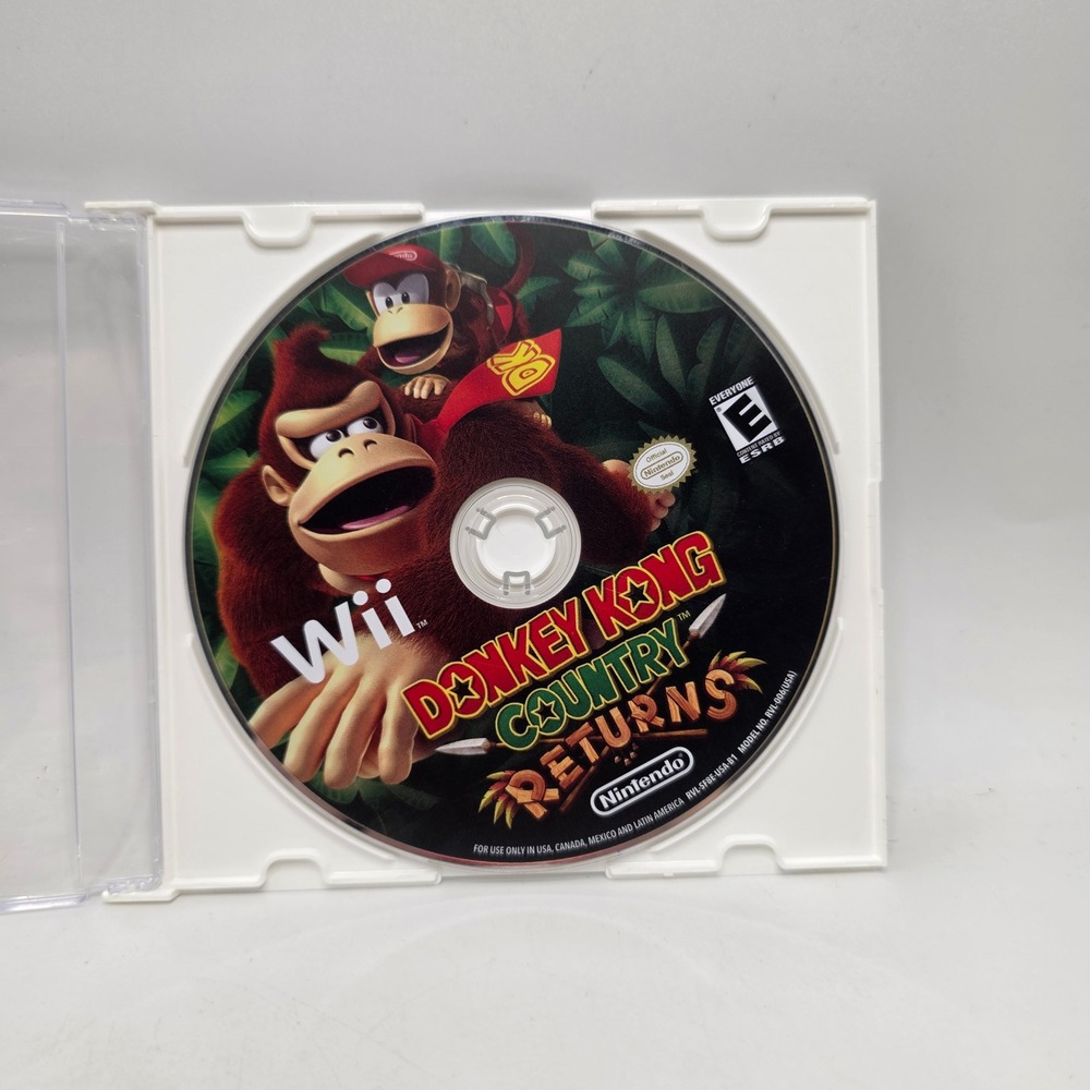 Nintendo Wii Donkey Kong Country Returns Video Game Disc Only Retro Platformer